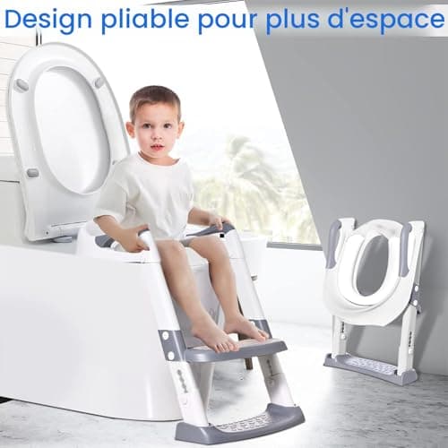 Réducteur de toilette Boby's avec escalier pliable