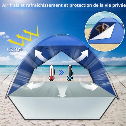 Tente de Plage Wovoka 1-3 Personnes Anti-UV