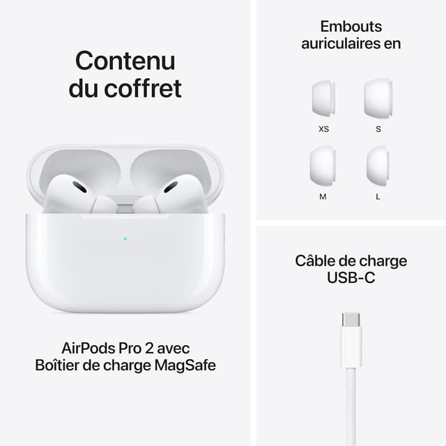Apple AirPods Pro 2 - Écouteurs sans Fil avec Réduction de Bruit