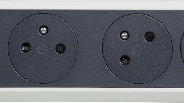 Multiprise Legrand 6 Prises Rotative - Blanc/Gris