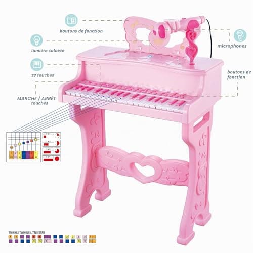 Piano NUKied 37 touches sur pieds démontables et tabouret
