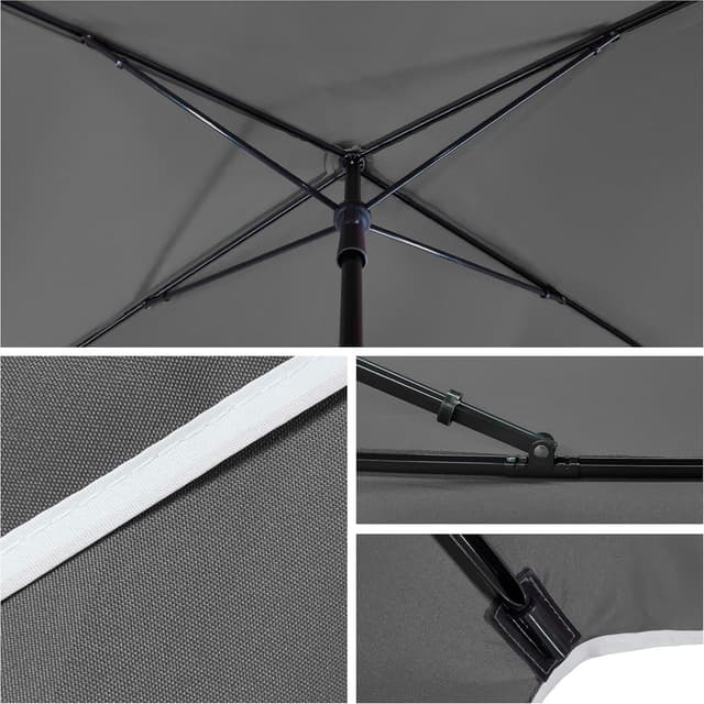 Parasol Rectangulaire Inclinable Vounot - 200x125cm