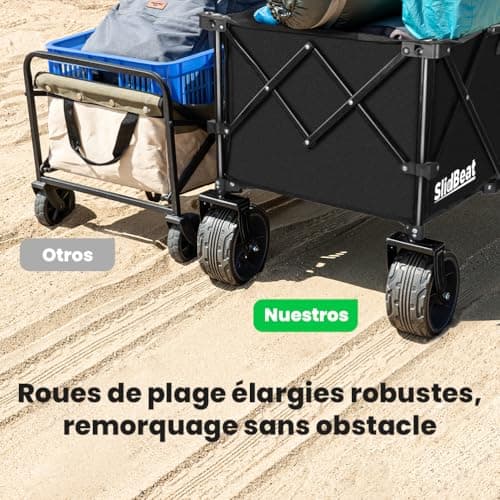 Chariot Plage SLIDBEAT 300 L - Cadre Triangulaire