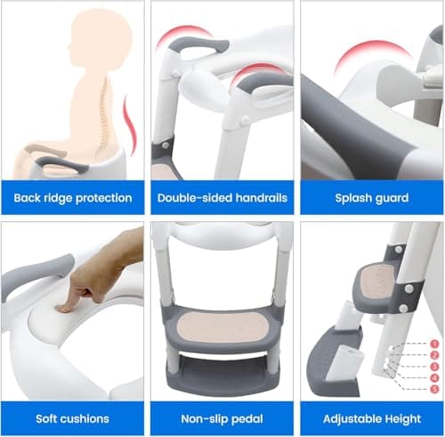Réducteur de toilette Boby's avec escalier pliable