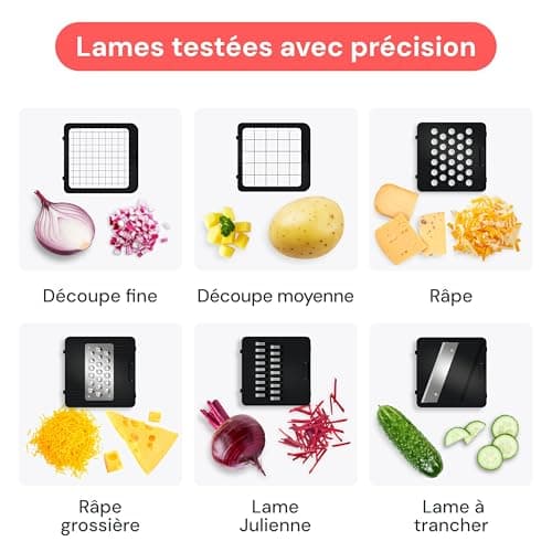 Fullstar 6-en-1 Coupe Legumes Noir