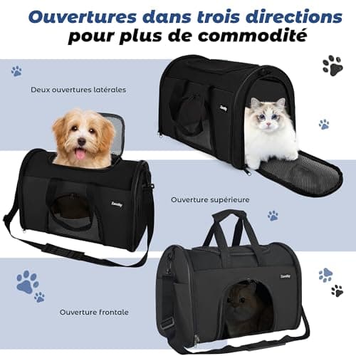 Sac de transport chat Zavothy S souple et pliable