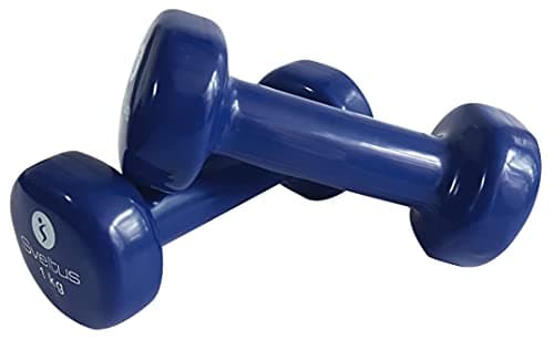 Haltère Sveltus epoxy bleu 1 kg x2