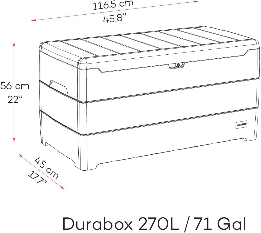 Boîte de Rangement Duramax 270L