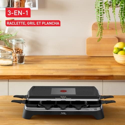 Tefal 3 en 1 Raclette Gril Inox Design