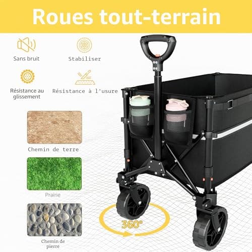 Chariot Pliable ROSONG 120 L - Le Plus Compact