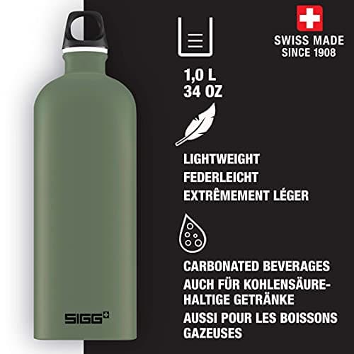 Gourde Traveller Leaf Green SIGG Aluminium 1L