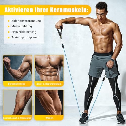 Kit Elastique COFOF Musculation 5 Bandes Résistance