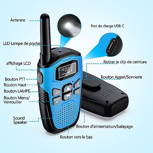 Talkie-walkie NXGKET 16 canaux PMR446 rechargeable
