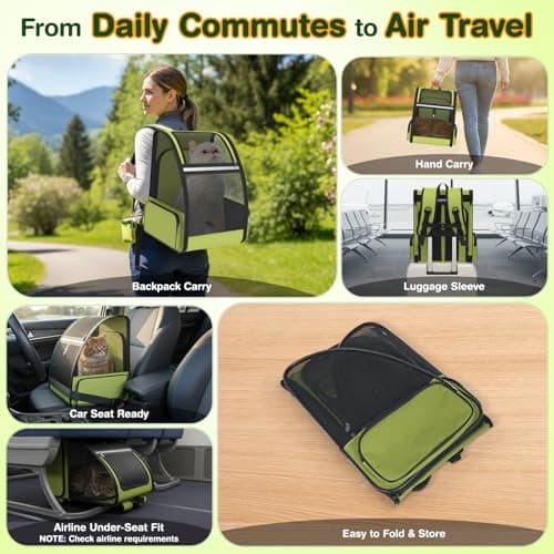Sac à dos chat extensible ipetstation pliable 6,8 kg