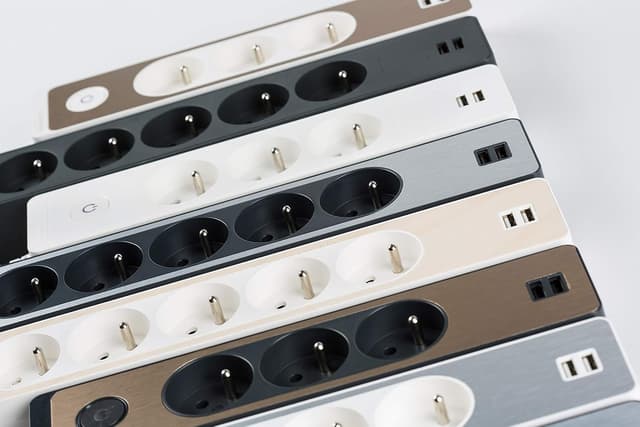 Rallonge Schneider 5 Prises USB Anthracite