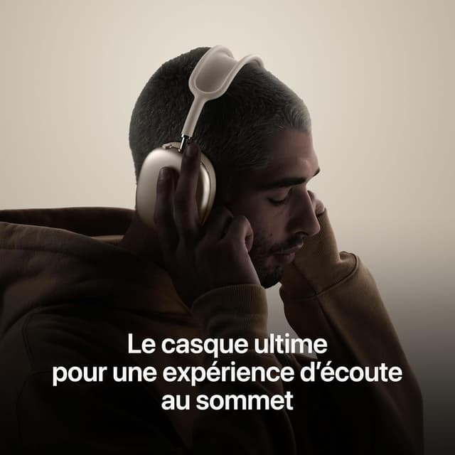 Apple AirPods Max - Casque Circum-auriculaire sans Fil - Réduction de Bruit - Mauve