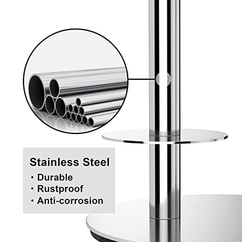 Support Papier Toilette Autoportant Inox 3 Rouleaux