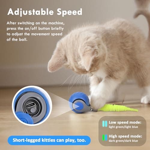 Gerbala Speedy Tail 2.0 balle motorisée pour chat