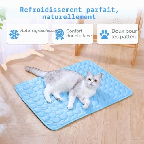 Tapis rafraîchissant Bafiwu chat et petit chien 70x55