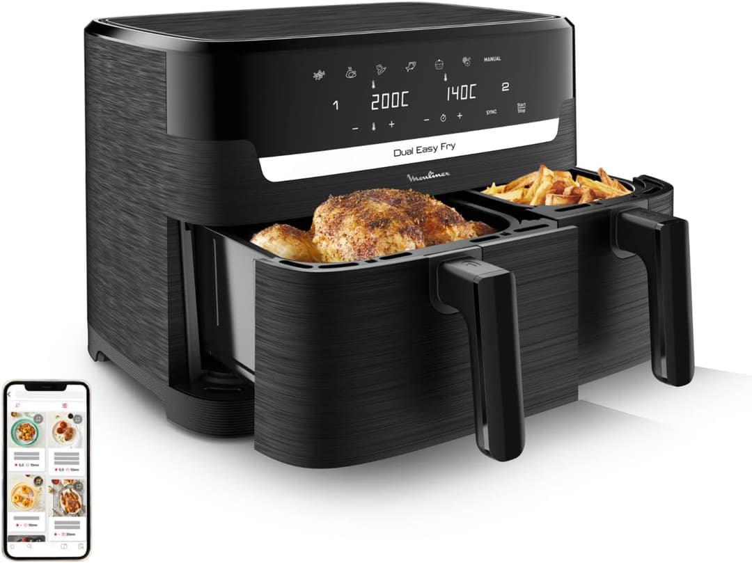 Moulinex Easy Fry Dual - Friteuse Air 8,3L