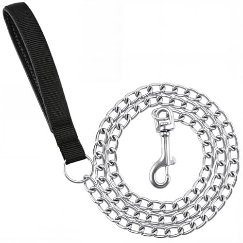 Laisse chaîne PETTOM S 2 mm 120 cm pour petit chien mâcheur
