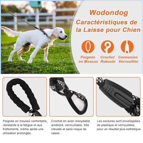 Longe Wodondog ZX2033 10 m corde 8 mm pour le rappel