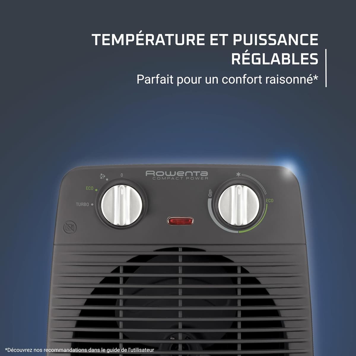  Rowenta SO2210F0 Radiateur Soufflant Compact Power 2000W
