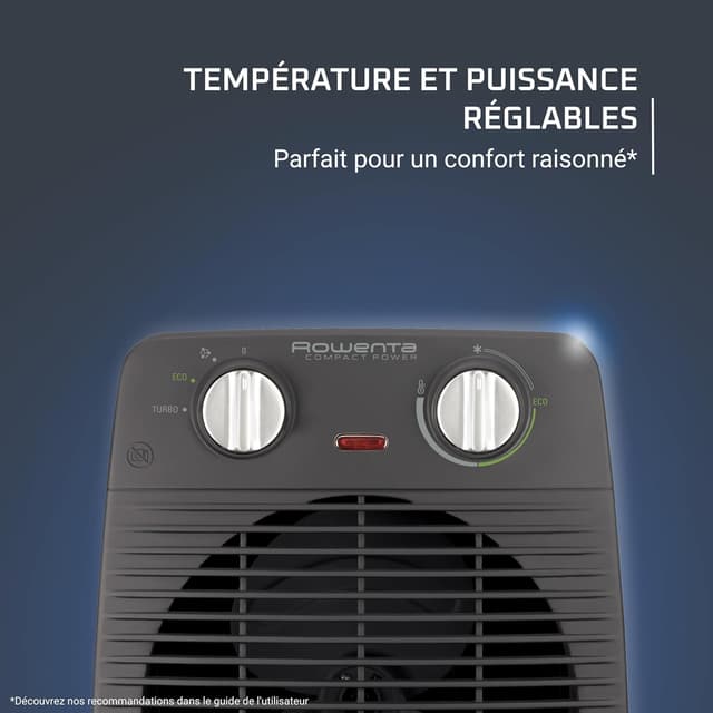  Rowenta SO2210F0 Radiateur Soufflant Compact Power 2000W