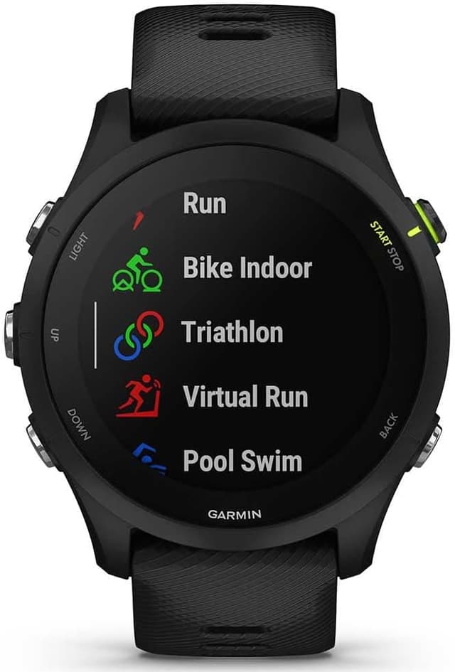 Garmin Forerunner 255, Music - Montre GPS Multisports connectée de Running – Noire – Boitier 46 mm