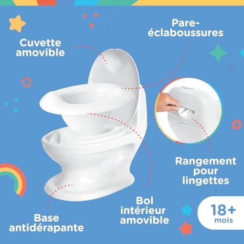 Pot Nuby My Real Potty avec bruit de chasse d'eau