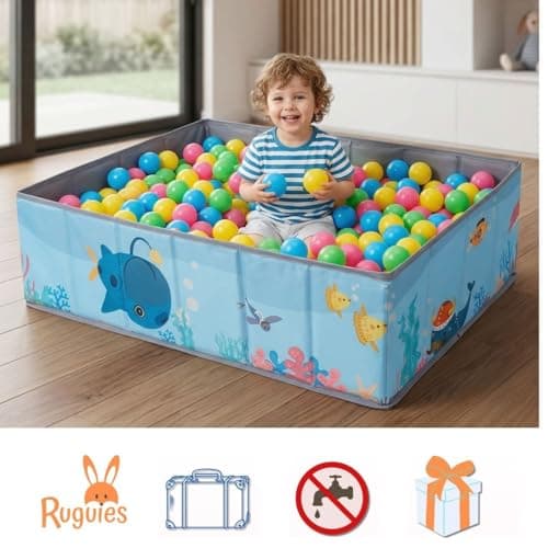 Piscine à balles pliable RUGUIES 120x90 cm sans balles