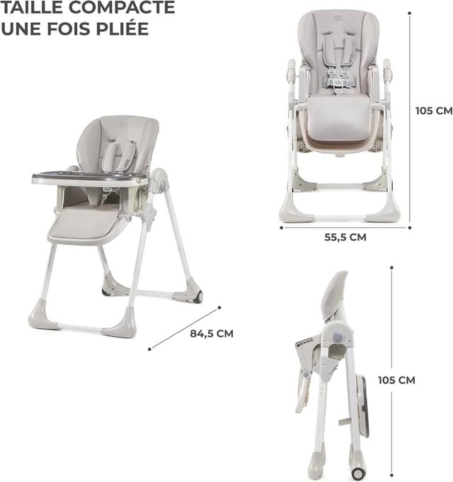 Kinderkraft Yummy Chaise Haute Bébé