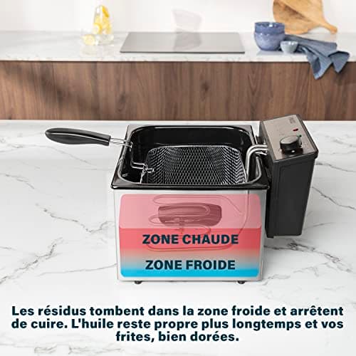 Princess Friteuse 5L Acier Inox 3270W