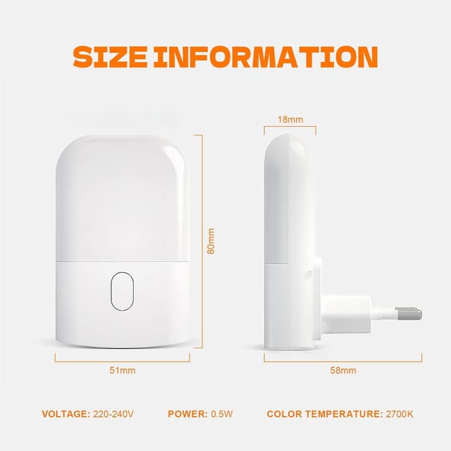 Veilleuse Enfant GRIFEMA GD101-1 - Lumière Douce & Réglable