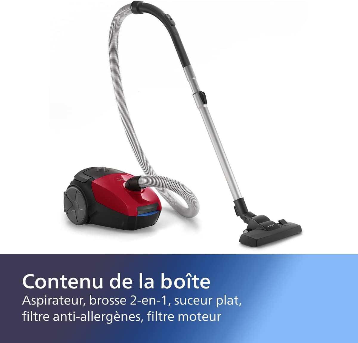 Aspirateur Philips Série 2000 - 900W - Filtre Anti-Allergie