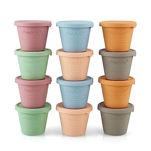 PandaEar Bocaux Silicone Bébé 120ml x12