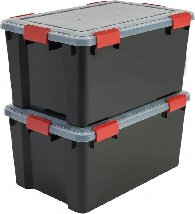 Boîtes de Rangement Hermétiques Iris Ohyama 50L - Lot de 2