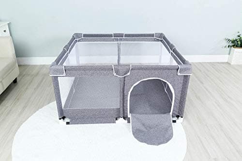 Star Ibaby Oxford XL Parc bébé ultraléger Gris doux