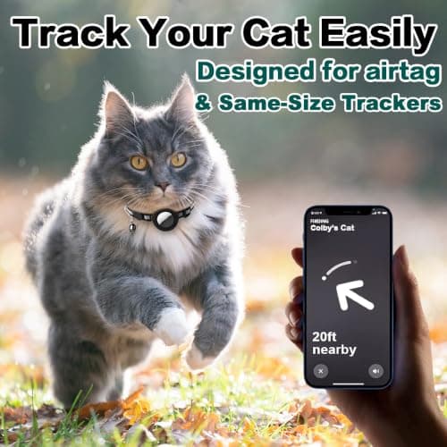 Collier chat Dgerp collar-01 étui AirTag et boucle sûre