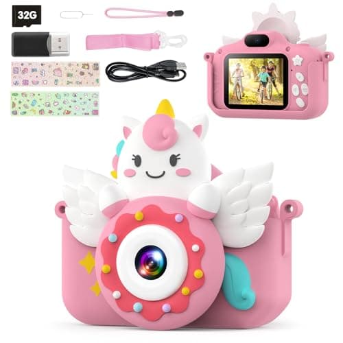Appareil Photo Enfant TIATUA S3 Licorne Rose 32 Go