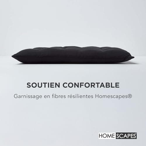 Galette de Chaise 40x40 Noir Lot 6