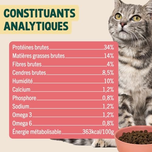 Croquettes Franklin Chat Stérilisé Saumon 70 % 1 kg