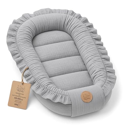 Mousseline reducteur lit bebe 90x50 gris