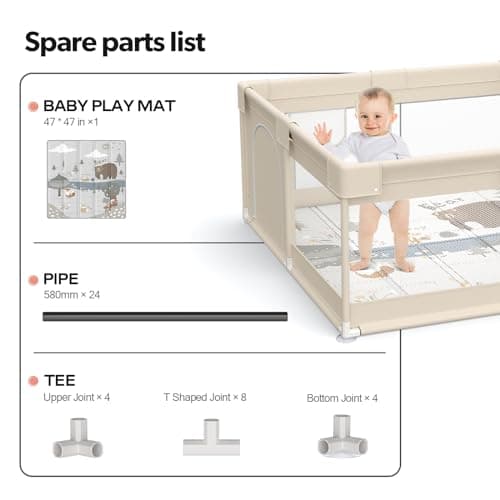 Fodoss Parc Bébé 120x120 cm