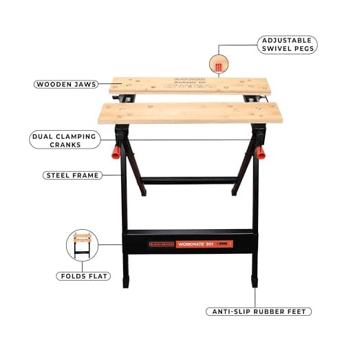 Black Decker Workmate 301 WM301XJ Etabli