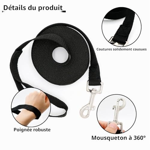 Longe CiciIng 5 m à dragonne pour petit chien