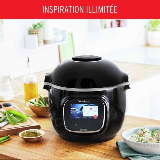 Cookeo Touch Wifi Moulinex - Multicuiseur intelligent 6L