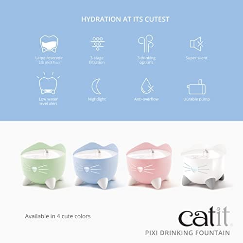 Fontaine à Eau Chat Catit Pixi 2,5 L Rose