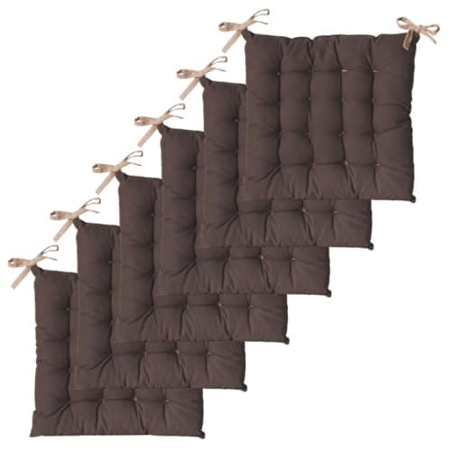 Galettes Carrées 40x40 Taupe Anthracite Lot 6