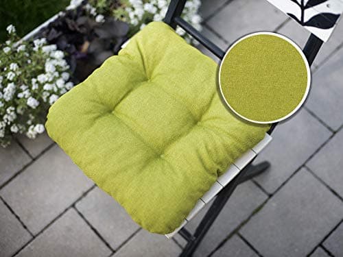 Synnypillow Set 4 galettes 40x40 Vert Limone